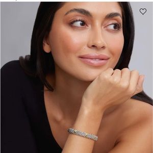 Six Gold Station Caviar Bracelet | 9mm